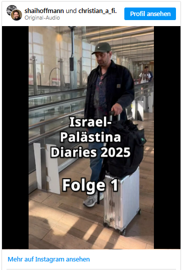 Israel Palästina Diaries 2025 Folge 1